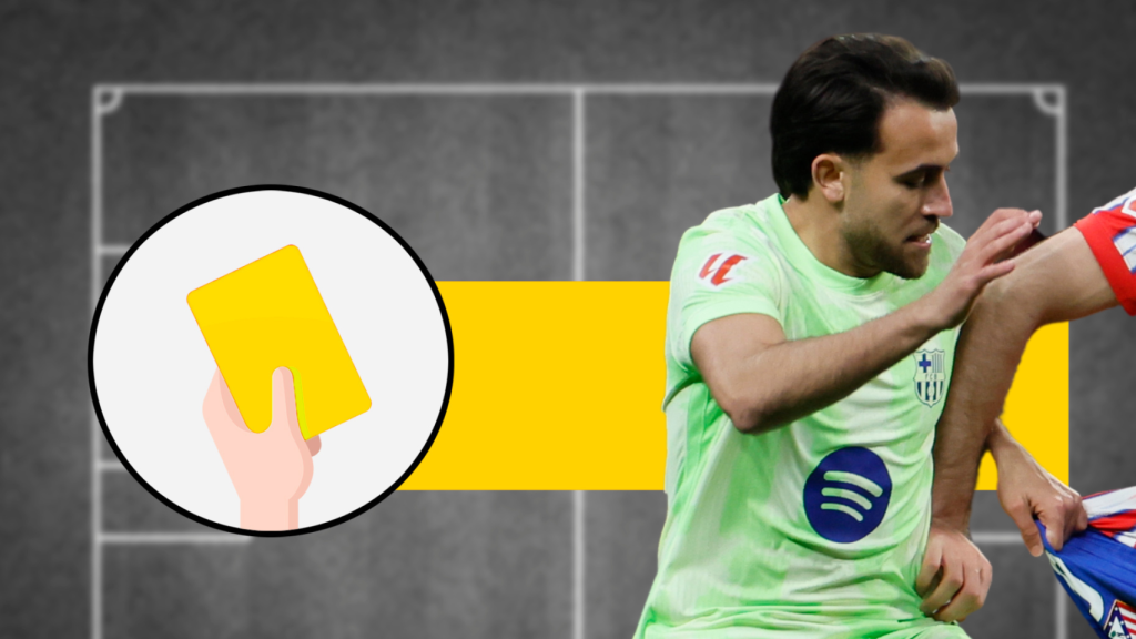 Tarjeta amarilla del Atlético de Madrid-Barça para Éric García