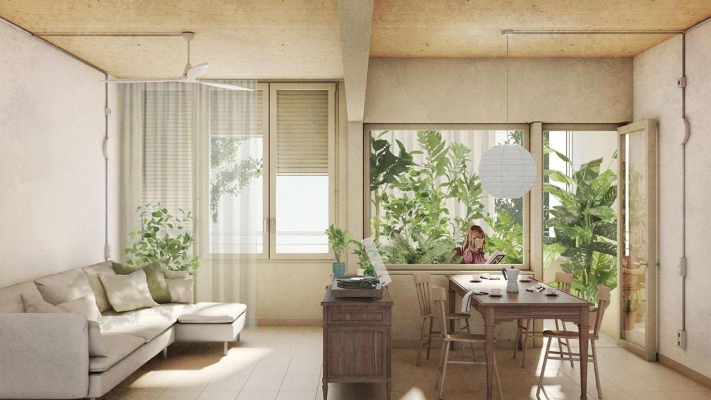 Render dels pisos socials del carrer Badajoz de Barcelona