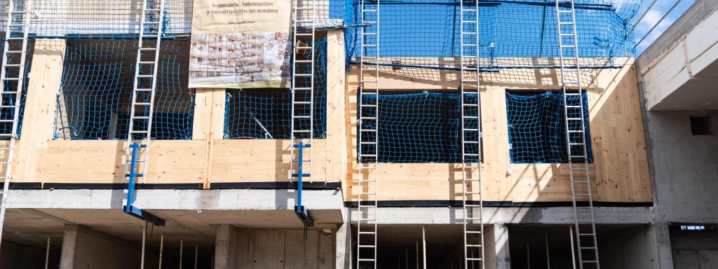 Una promoció en construcció a Barcelona