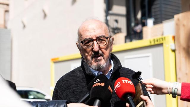 Jaume Roures, dueño de Coyoacan, en la promoción de pisos sociales del Poblenou de Barcelona