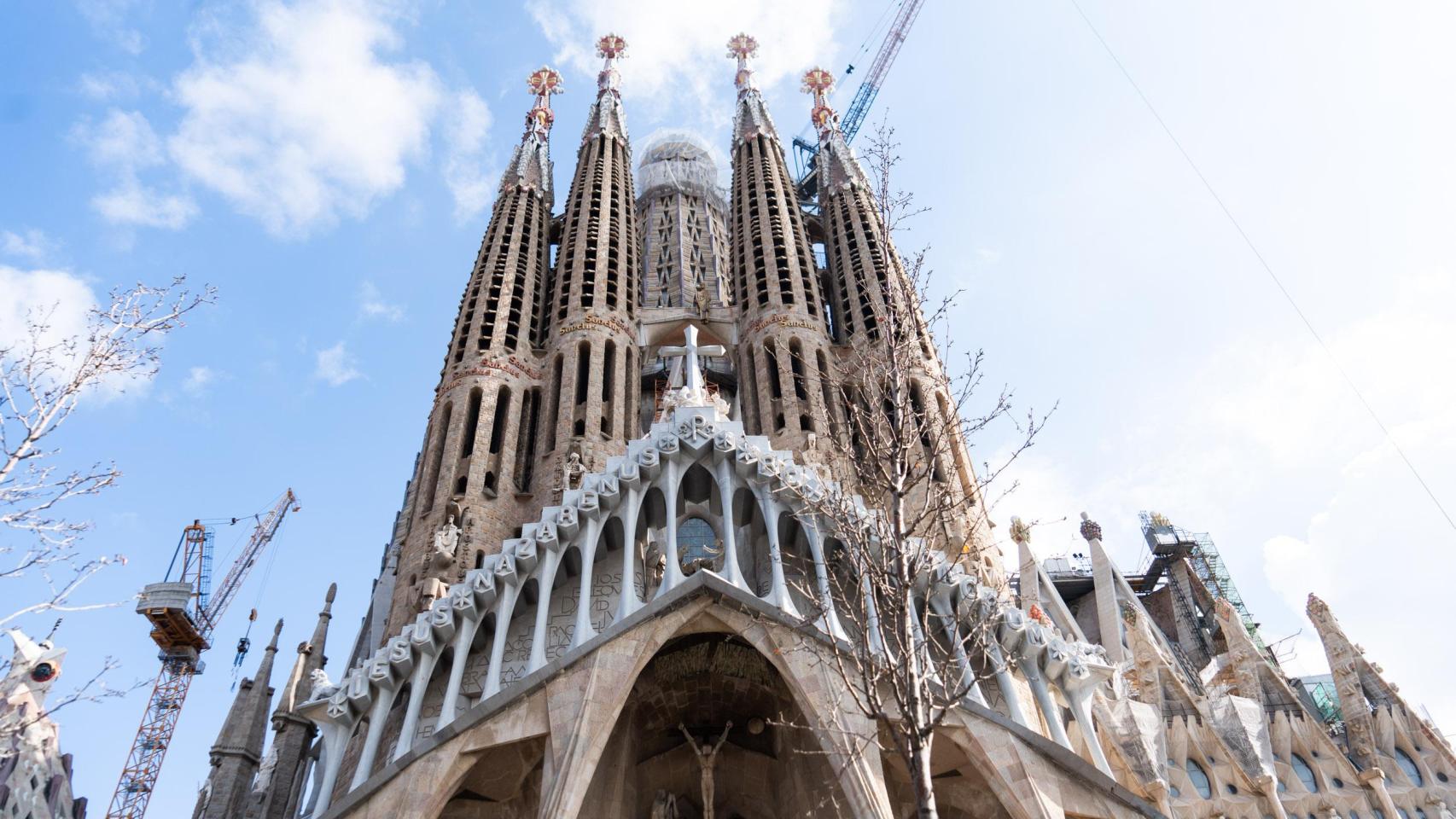 La Sagrada Família en construcción