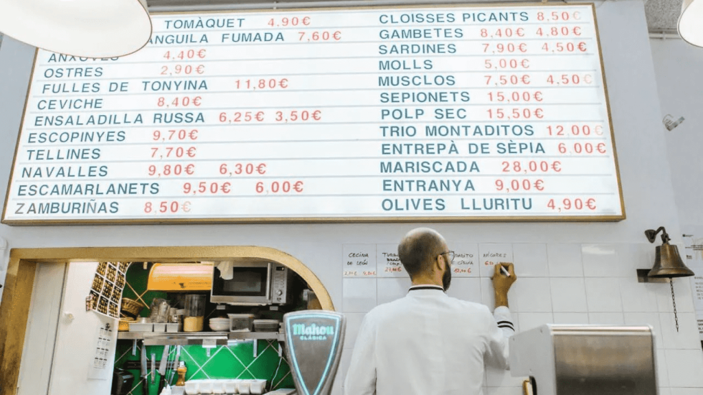 Precios del restaurante 'Lluritu' de Carlos Cuevas