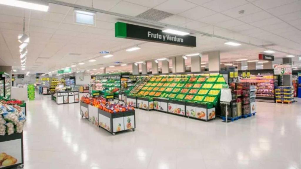 Interior d'una botiga de Mercadona