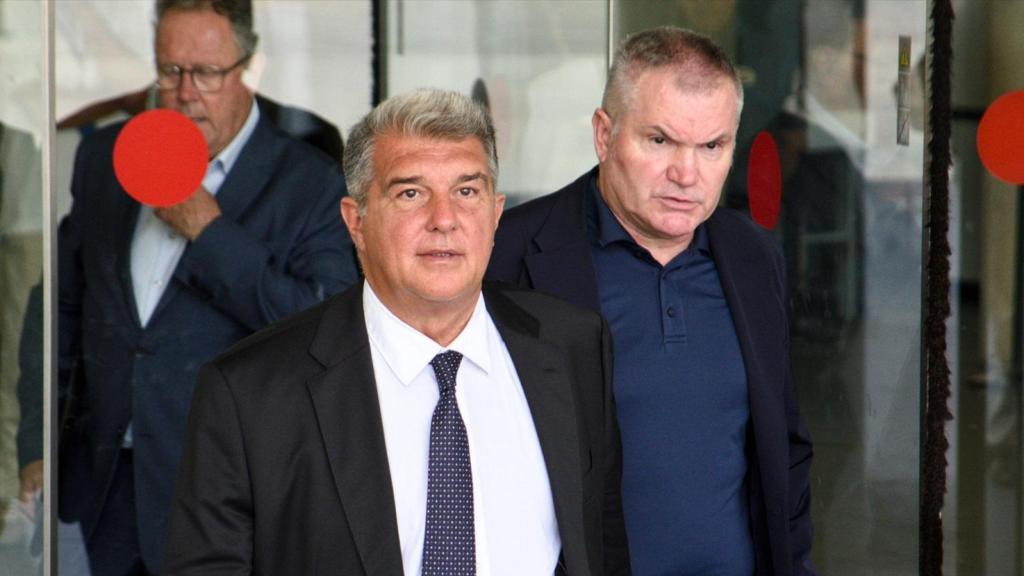 El president del Barça, Joan Laporta, declara a la Ciutat de la Justícia per la desaparició del CF Reus Deportiu