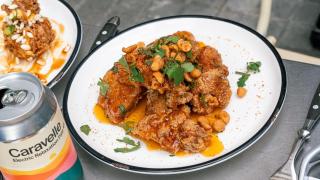 Plato de pollo frito del restaurante Piel de Gallina