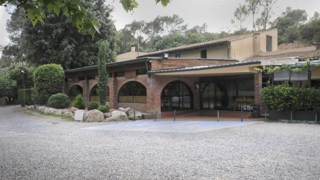 El exterior de la Masía Can Ferran, restaurante donde Hansi Flick hizo piña con el staff del Barça