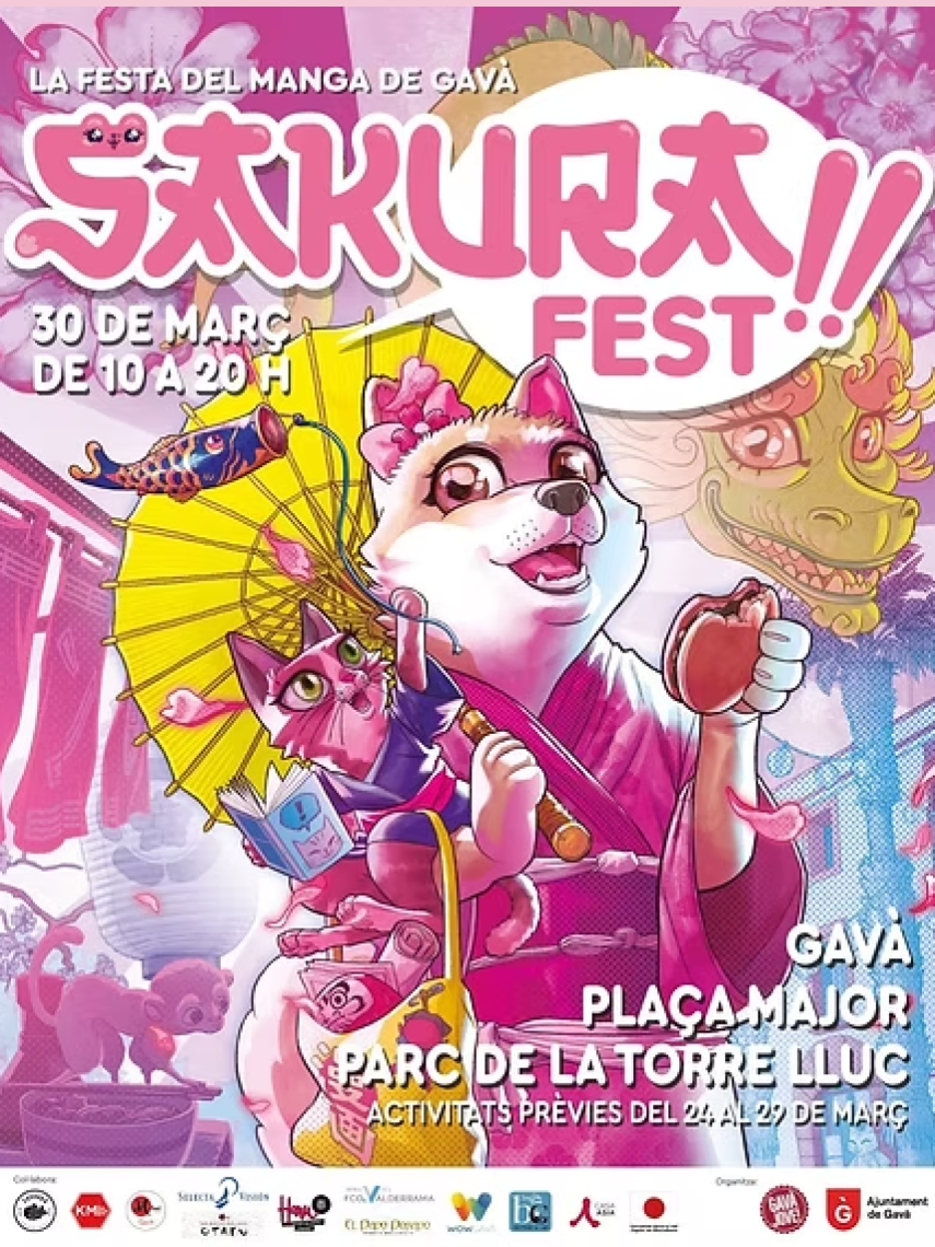 Cartel de la cuarta edición del Sakura Fest de Gavà.