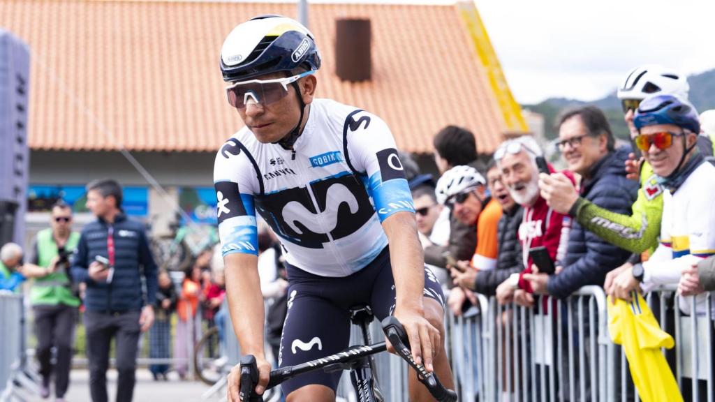 Ciclista en la primera etapa de la Volta Ciclista a Catalunya