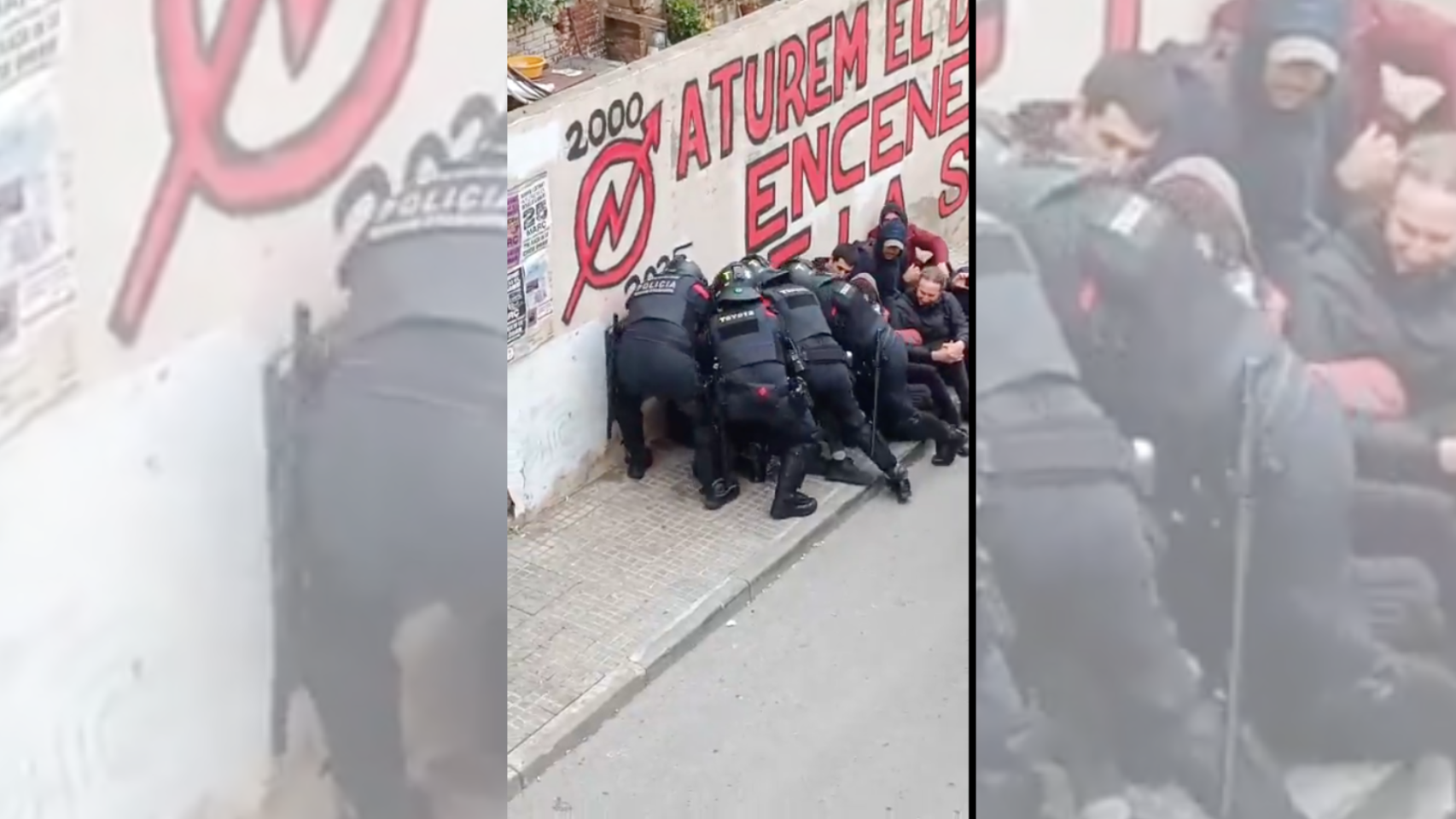 Fin a un símbolo okupa: desalojan los edificios el Kasalet y el Kalitxet en Terrassa tras 25 años okupados