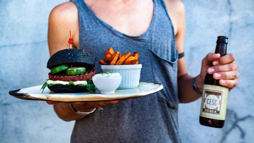 Una de les hamburgueses de Green&Burguer