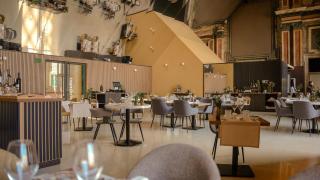 Interior de Absis, el nuevo restaurante del MNAC de Barcelona