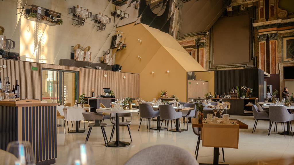 Interior de Absis, el nuevo restaurante del MNAC de Barcelona