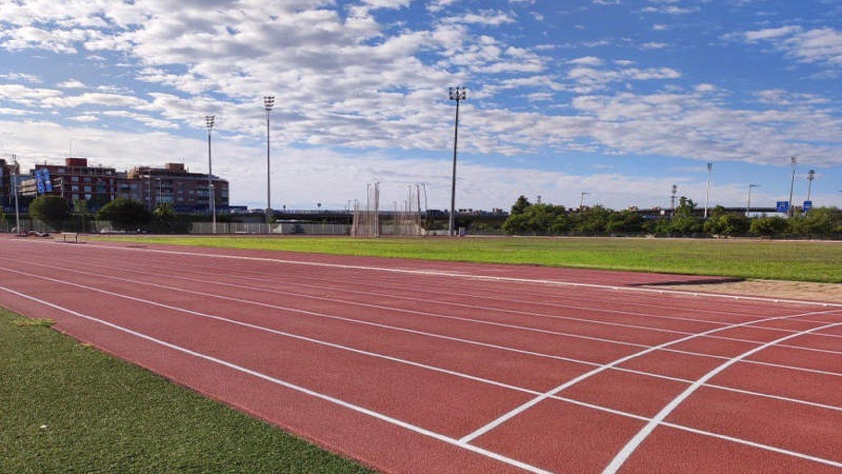 La pista municipal de atletismo Antonio Amorós de Santa Coloma de Gramenet