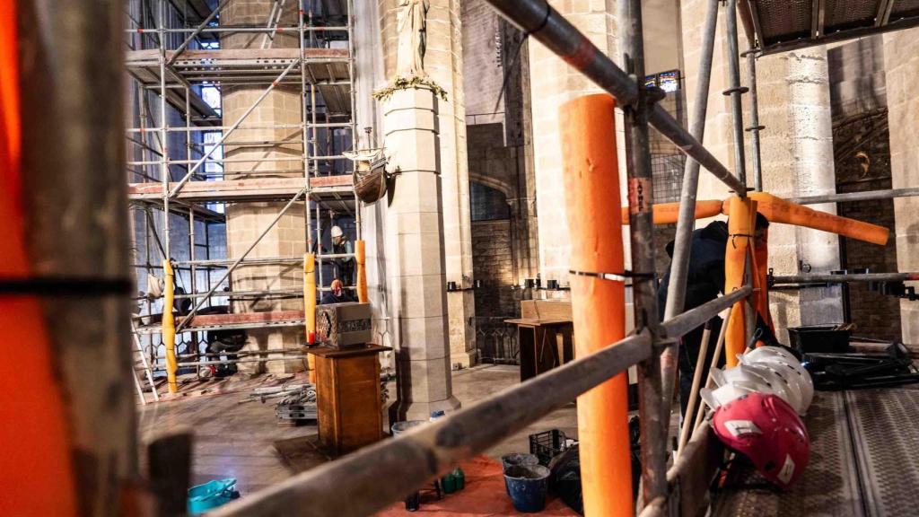 Andamis de restauració de Santa Maria del Mar