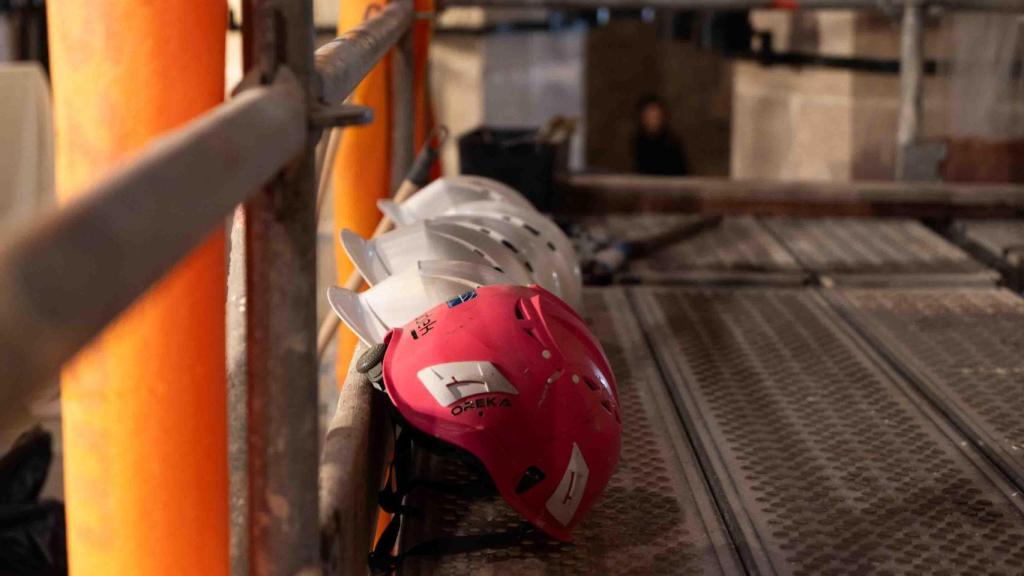 Cascos de la restauració de Santa Maria del Mar de Barcelona