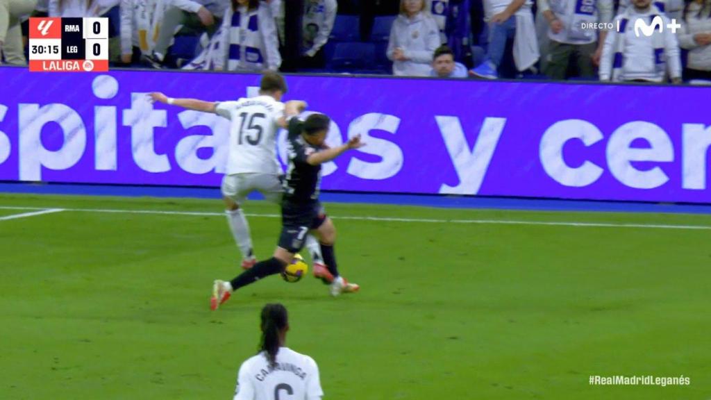 El polémico penalti de Óscar Rodríguez a Arda Güler en el Real Madrid-CD Leganés