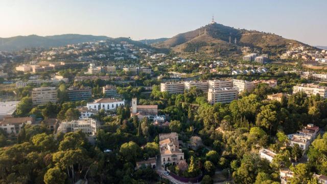 Vista aérea de Esplugues de Llobregat en una imagen de archivo