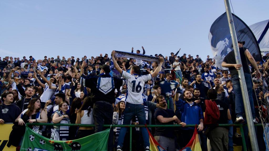 Aficionados del Europa durante un partido