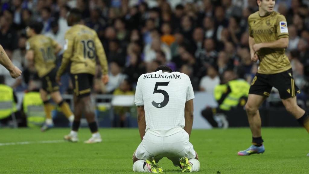 Bellingham lamenta el gol de la Real Sociedad en el añadido
