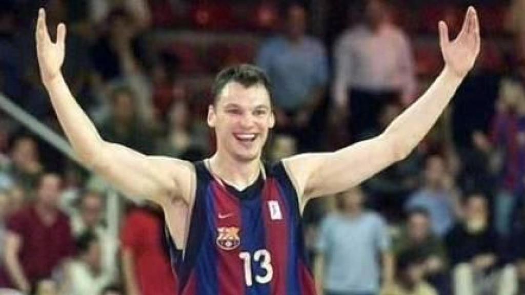 Jasikevicius, en su etapa como jugador del Barça