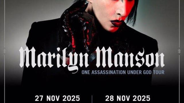 Cartel de los conciertos de Marilyn Manson en España