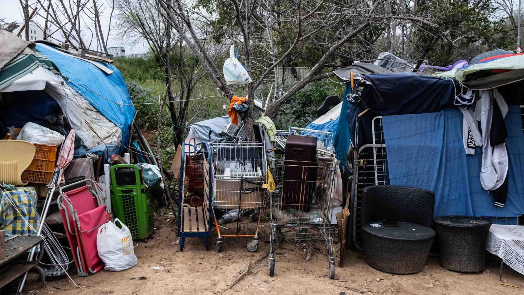 Asentamiento chabolista en Sant Andreu