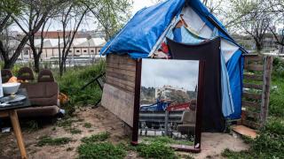 Asentamiento chabolista en Sant Andreu