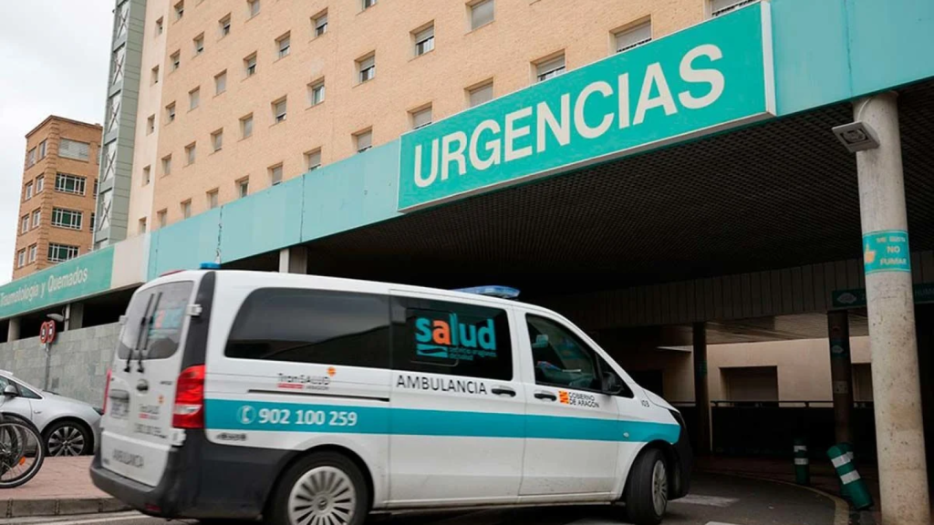 Imagen de una ambulancia de la UTE Transalud, actual adjudicatario