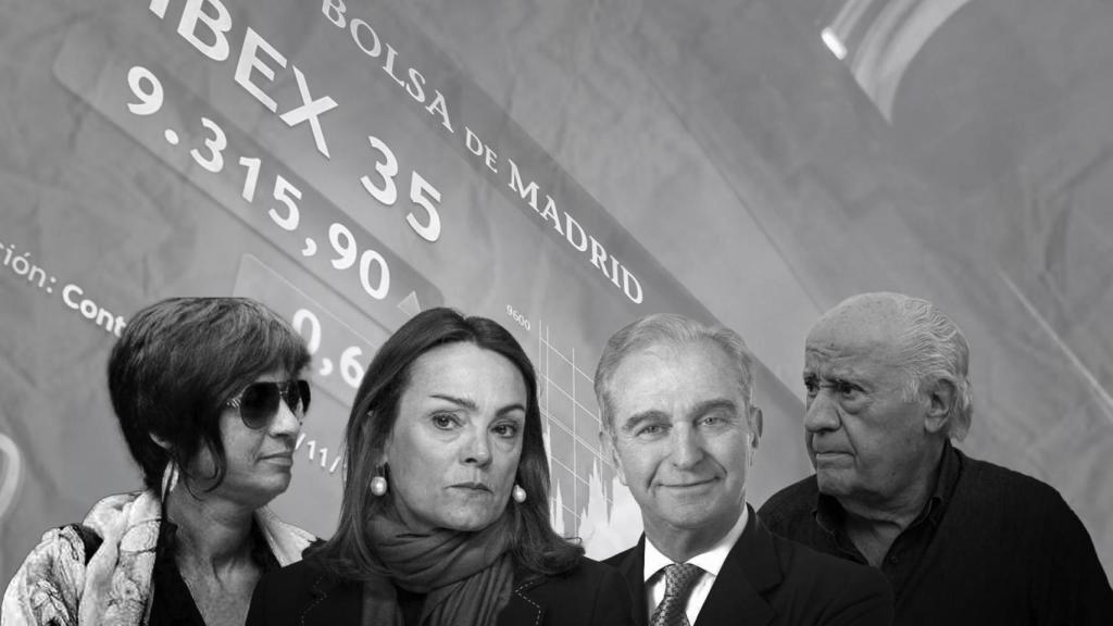 Sandra Ortega,  Sol Daurella, Alberto Palatchi y Amancio Ortega