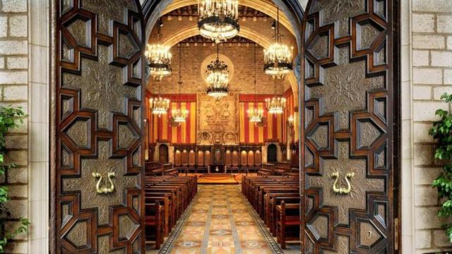 Interior del Ayuntamiento de Barcelona en una imagen de archivo