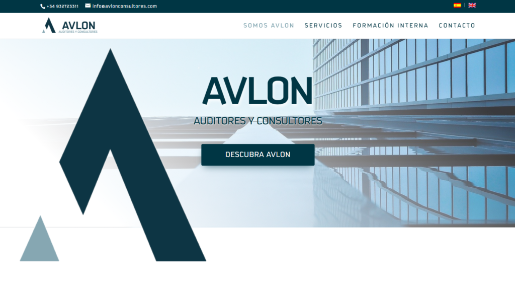 Página web de Avlon, agrupación de despachos como Abauding