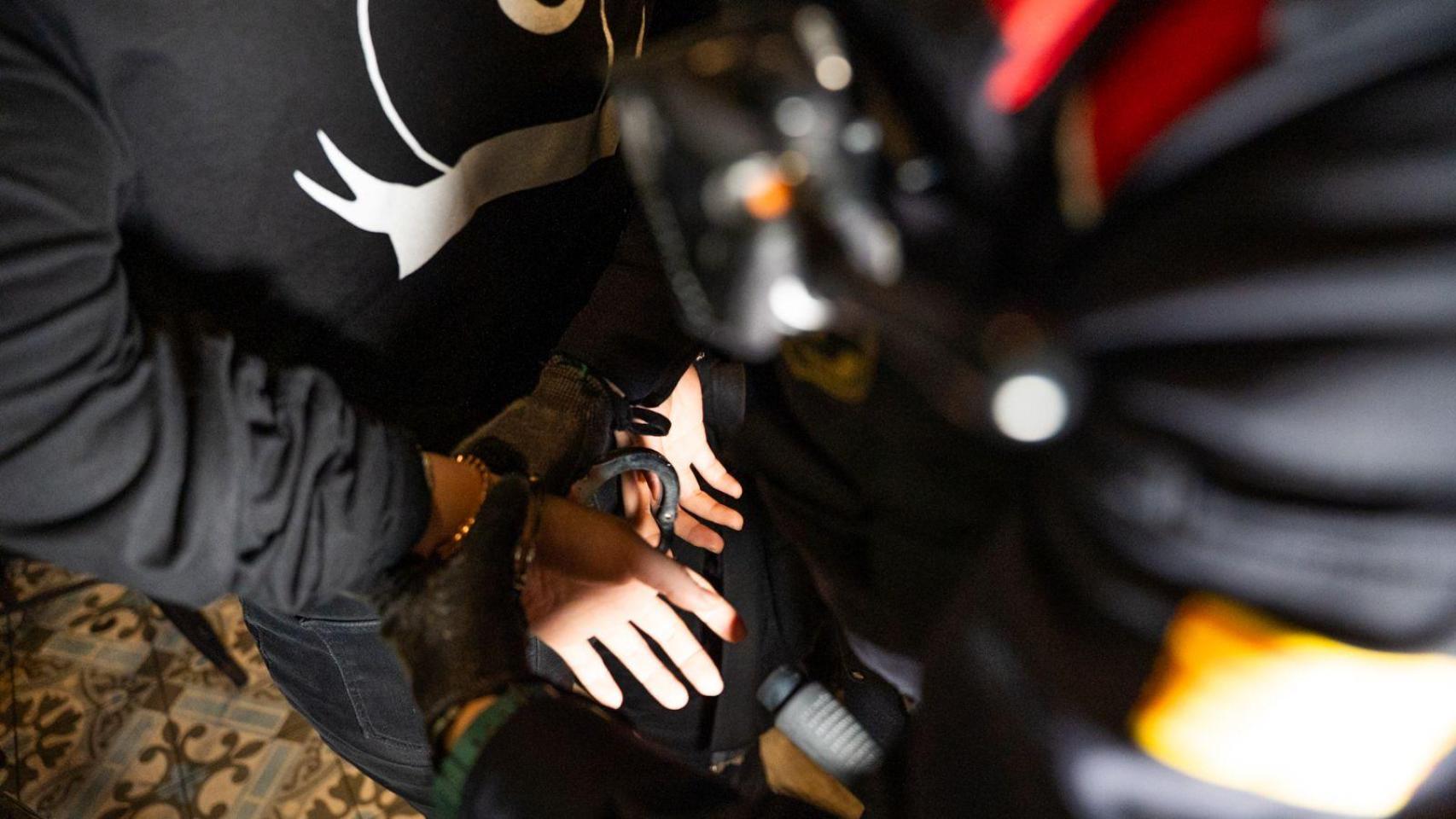 Detenidos por los mossos en Barcelona en una imagen de archivo