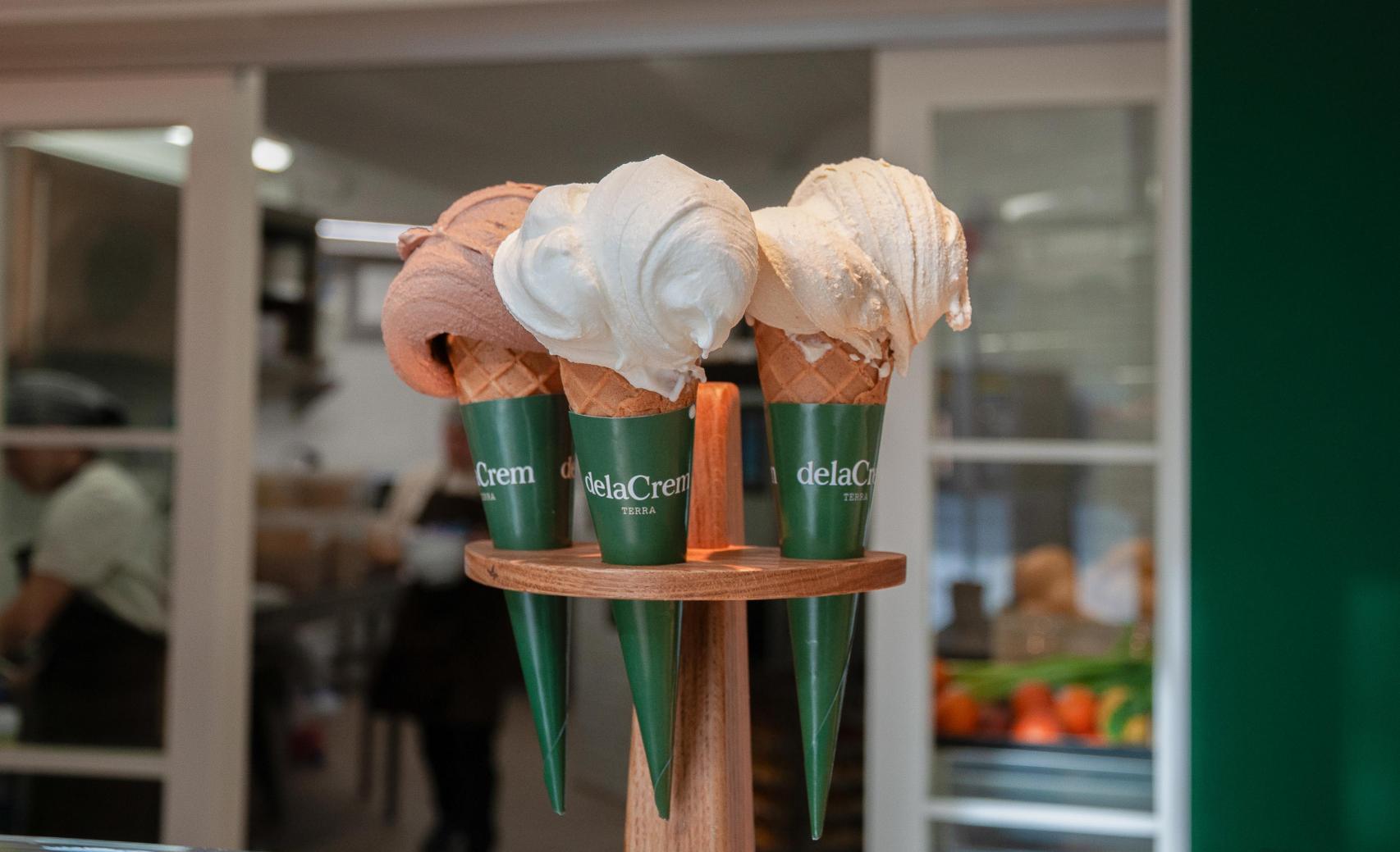 Helados de DelaCrem Terra, la nueva heladería del Eixample