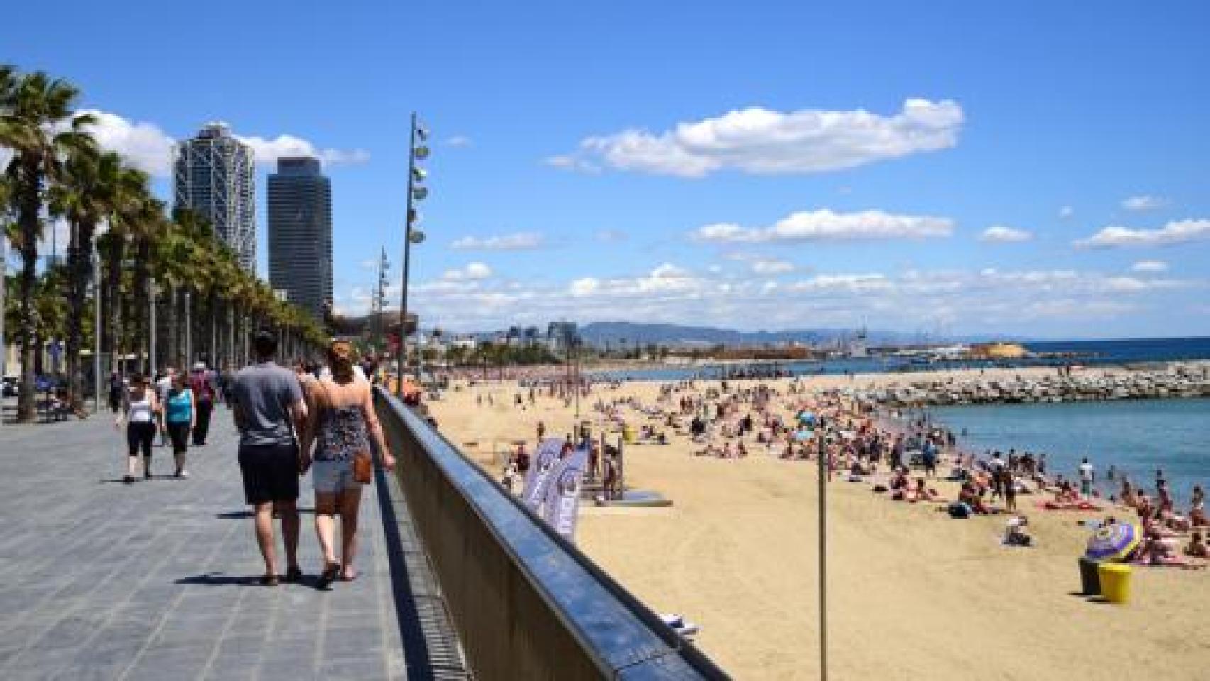 La playa de la Barceloneta