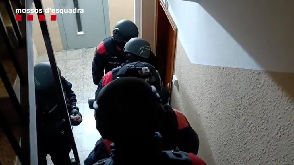 Imatge de l'operació dels Mossos d'Esquadra