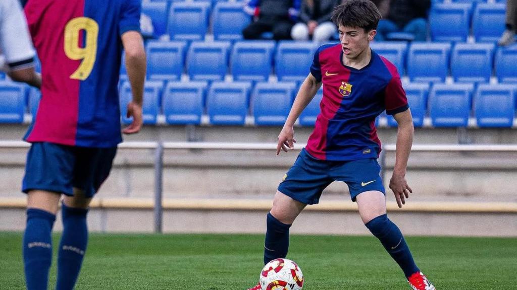 Roberto Tomás, futbolista del juvenil B del Barça