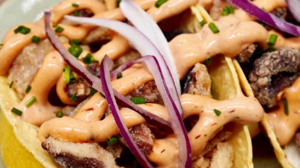 Imagen de archivo de tacos de pulpo de 'Chao Pescao'