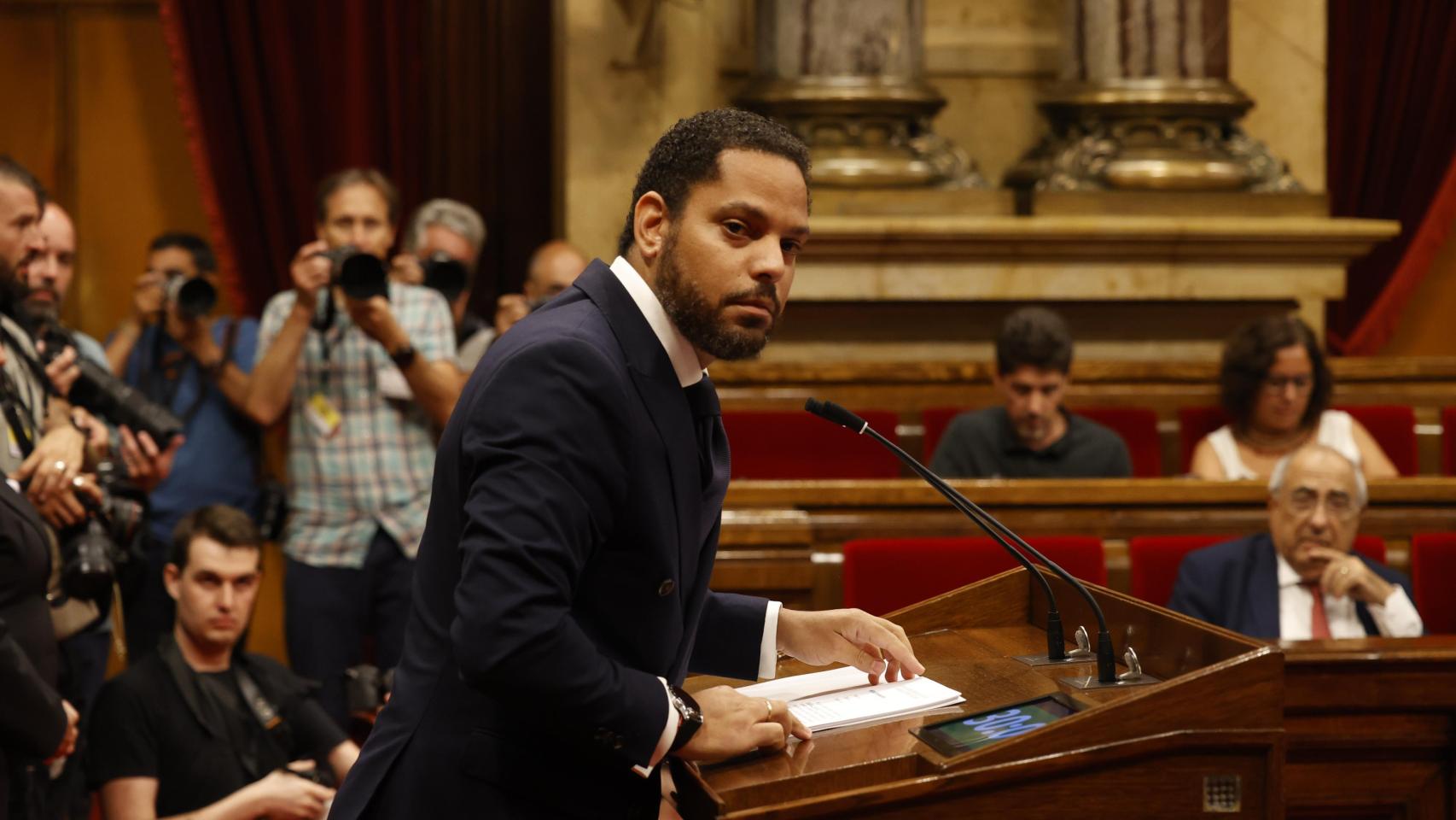 Ignacio Garriga en el Parlament de Catalunya