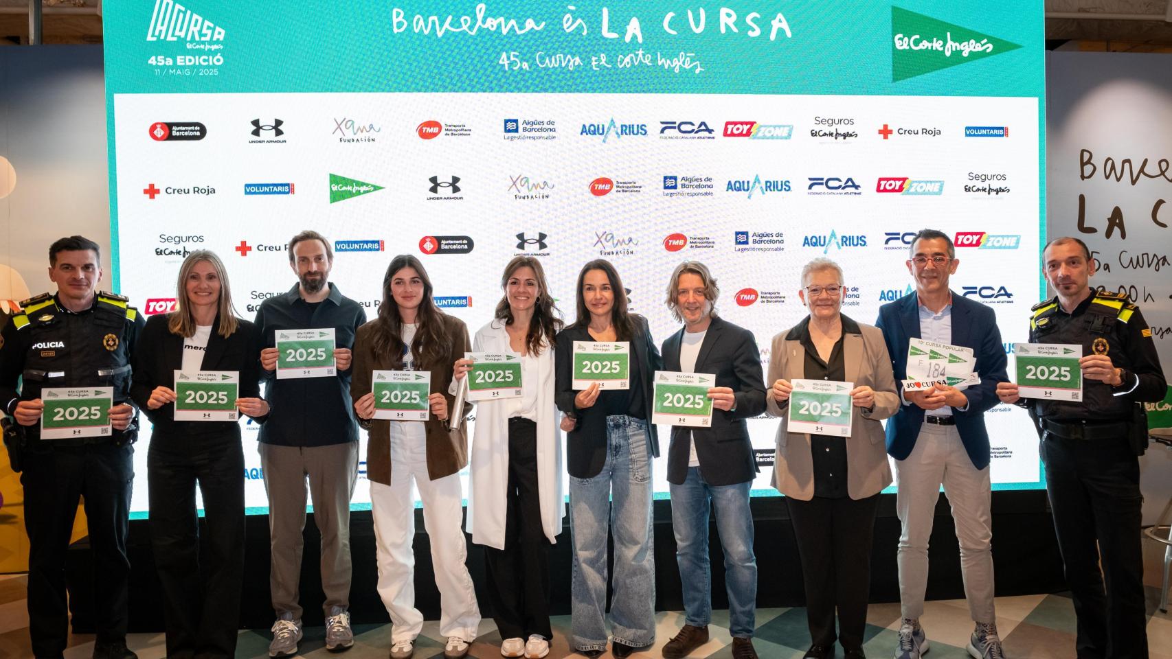 Las personas que hacen posible La Cursa 2025, con la familia de Xana en el centro