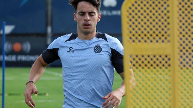 Álvaro Aguado durante un entreno en una imagen de archivo