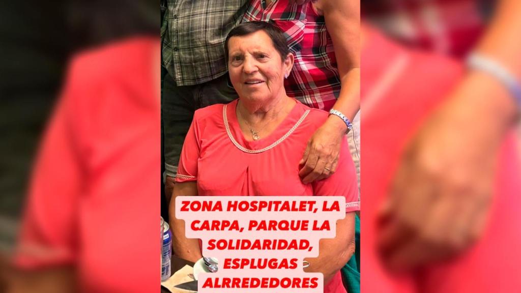 Buscan a Basilisa, una anciana desaparecida entre L'Hospitalet y Esplugues de Llobregat