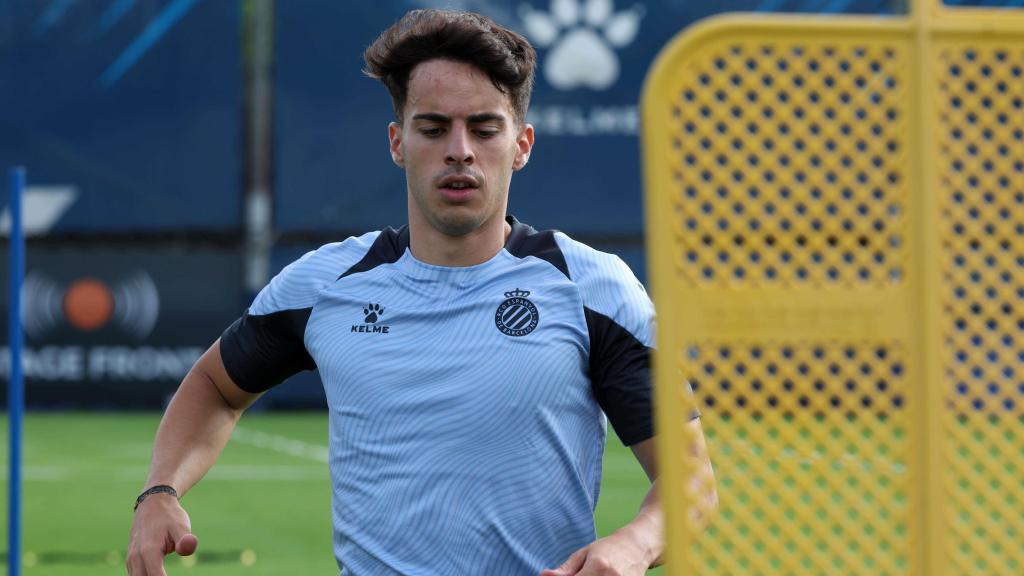 Álvaro Aguado durante un entreno en una imagen de archivo