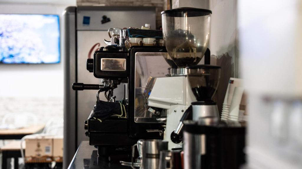 Màquina de cafè de la cafeteria 'Parcelona' de Poblenou