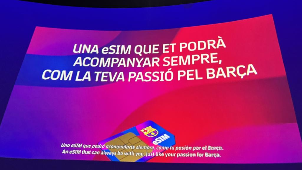 La tarjeta eSIM de Barça Mobile