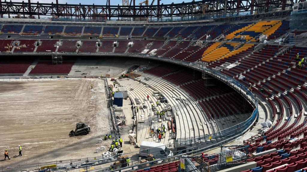 Los últimos avances en las obras del Camp Nou: 10 de abril de 2025
