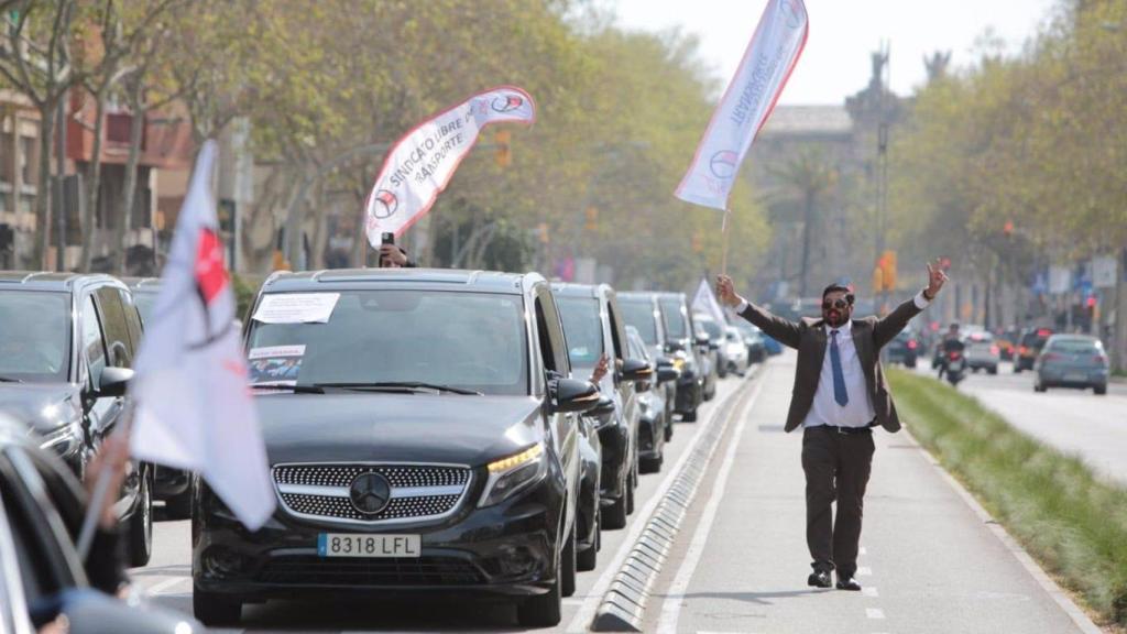 Mobilització de vehicles VTC a Barcelona