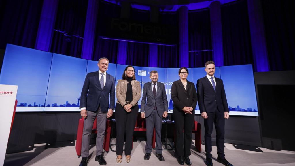 Gabriel Jené, Mar Alarcón, Albert Batlle, Gloria Marin y Felipe Campos, en Foment
