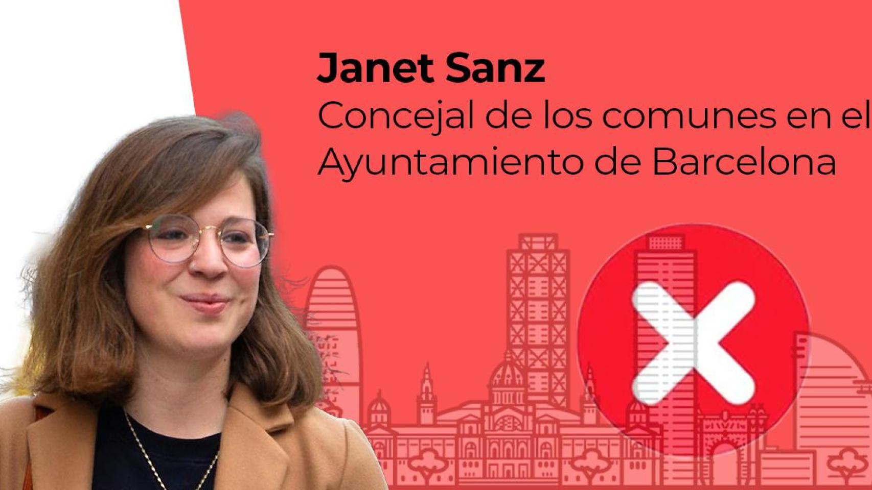 Janet Sanz, concejal de BComú