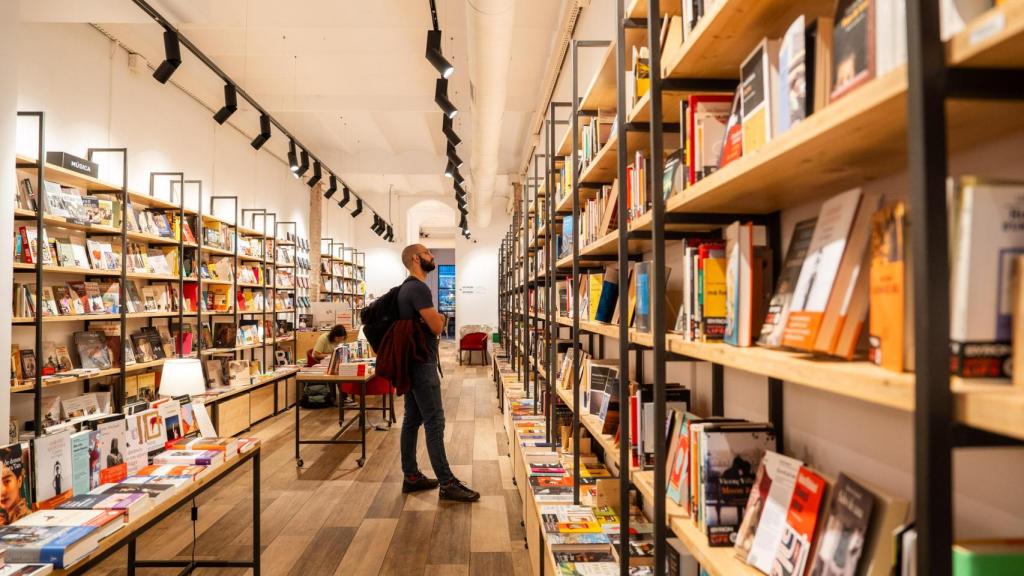 Espacio de entrada de la Llibreria Byron