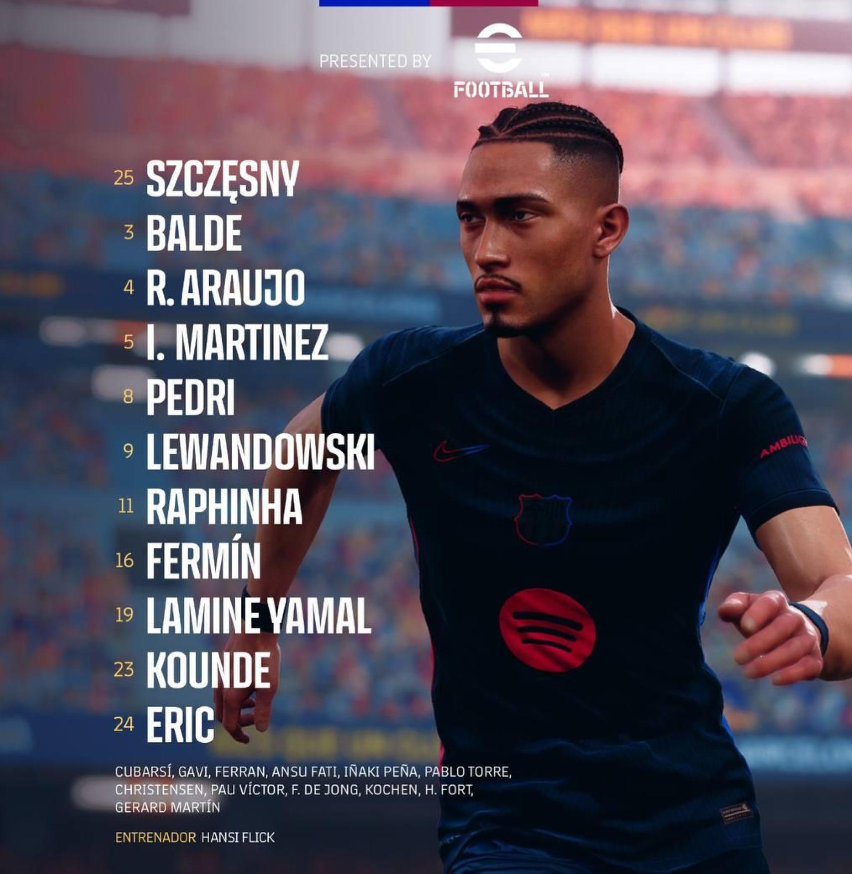 El once del Barça contra el Leganés